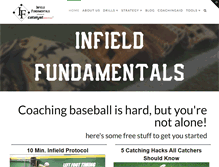 Tablet Screenshot of infieldfundamentals.com